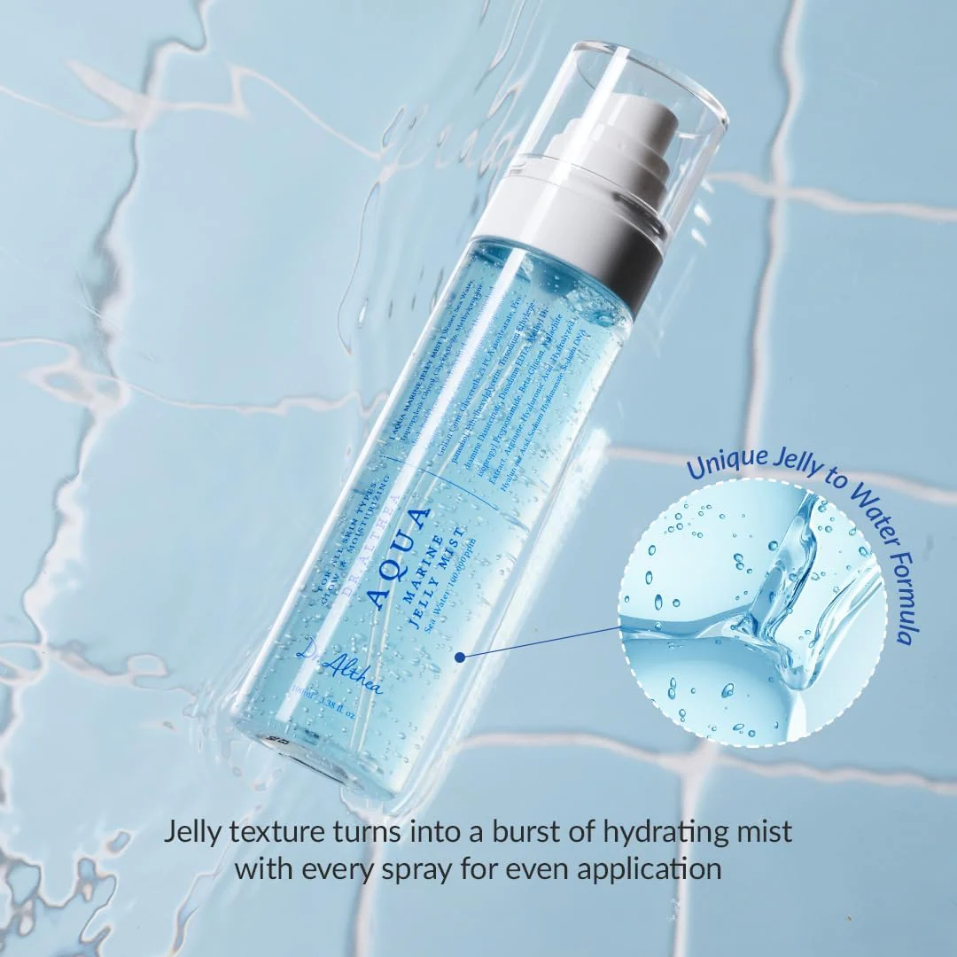 Dr. Althea Aqua Marine Jelly Mist | 3-in-1 Hydration, Dewy Glow & Makeup Setting