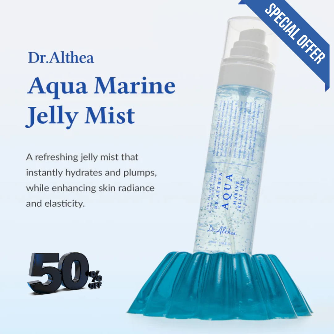 Dr. Althea Aqua Marine Jelly Mist | 3-in-1 Hydration, Dewy Glow & Makeup Setting