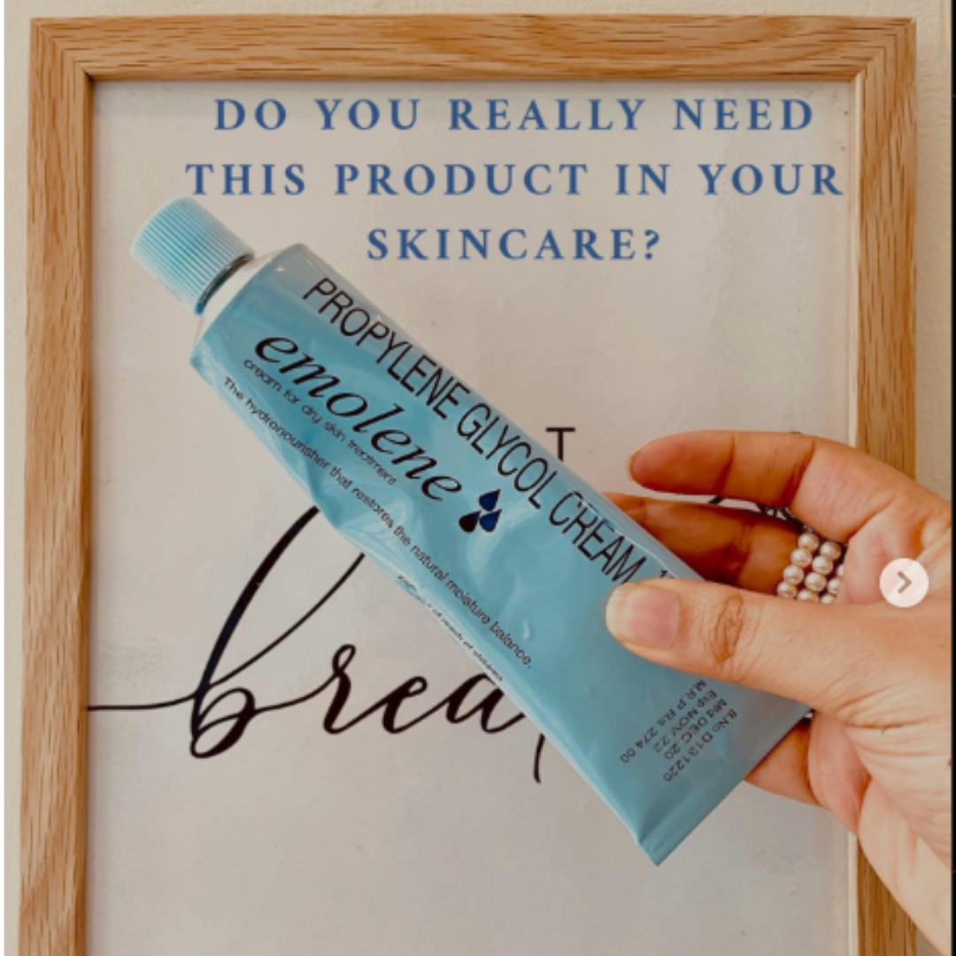 Emolene Cream 100g - Intense Moisturizer for Dry Skin, Smoothens & Helps Fade Marks & Acne Spots