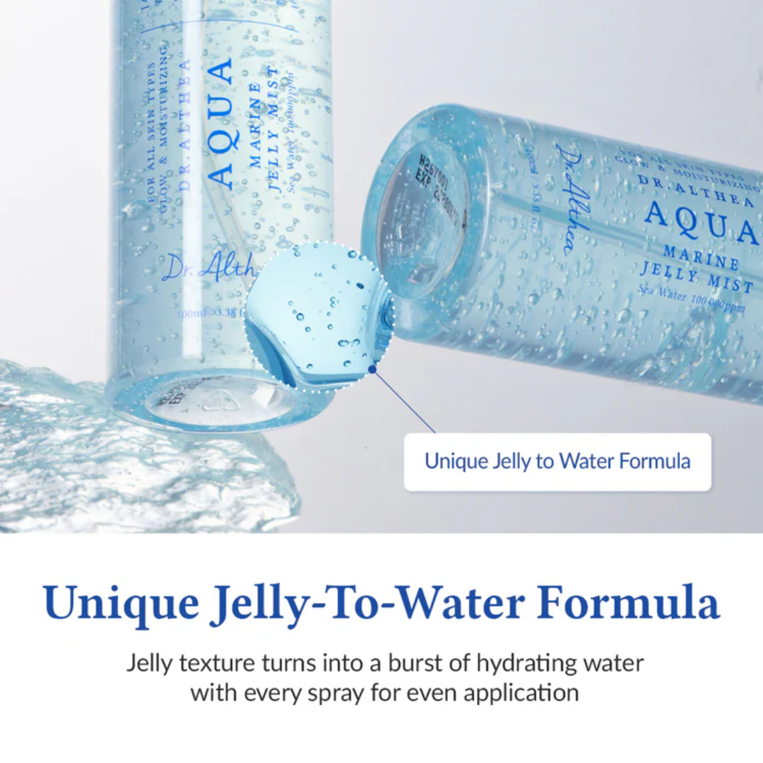 Dr. Althea Aqua Marine Jelly Mist | 3-in-1 Hydration, Dewy Glow & Makeup Setting